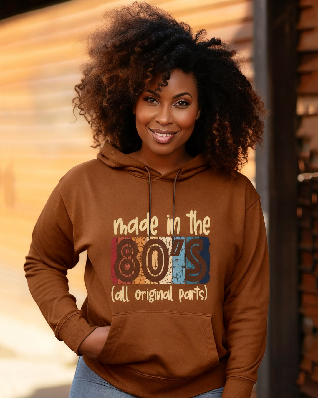 made in the 80's Graphic Cotton Long Sleeve Hoodies