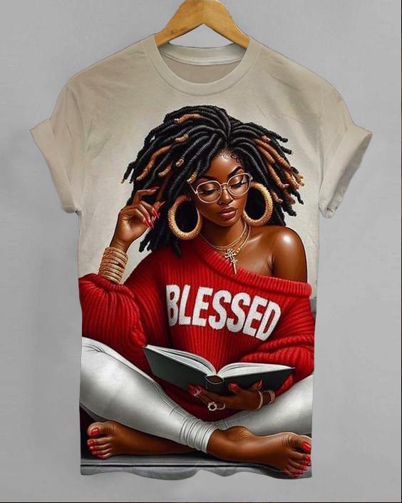 Sweater Afro Girl Short Sleeve Tshirt