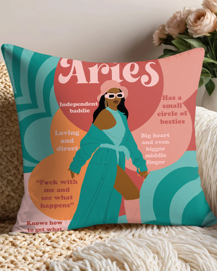 Aries Girly Season Pillowcase