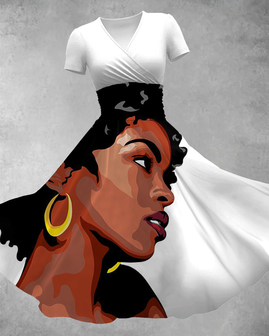 V Neck Daily Lauryn Hill Everything Is Everythin Maxi Dress