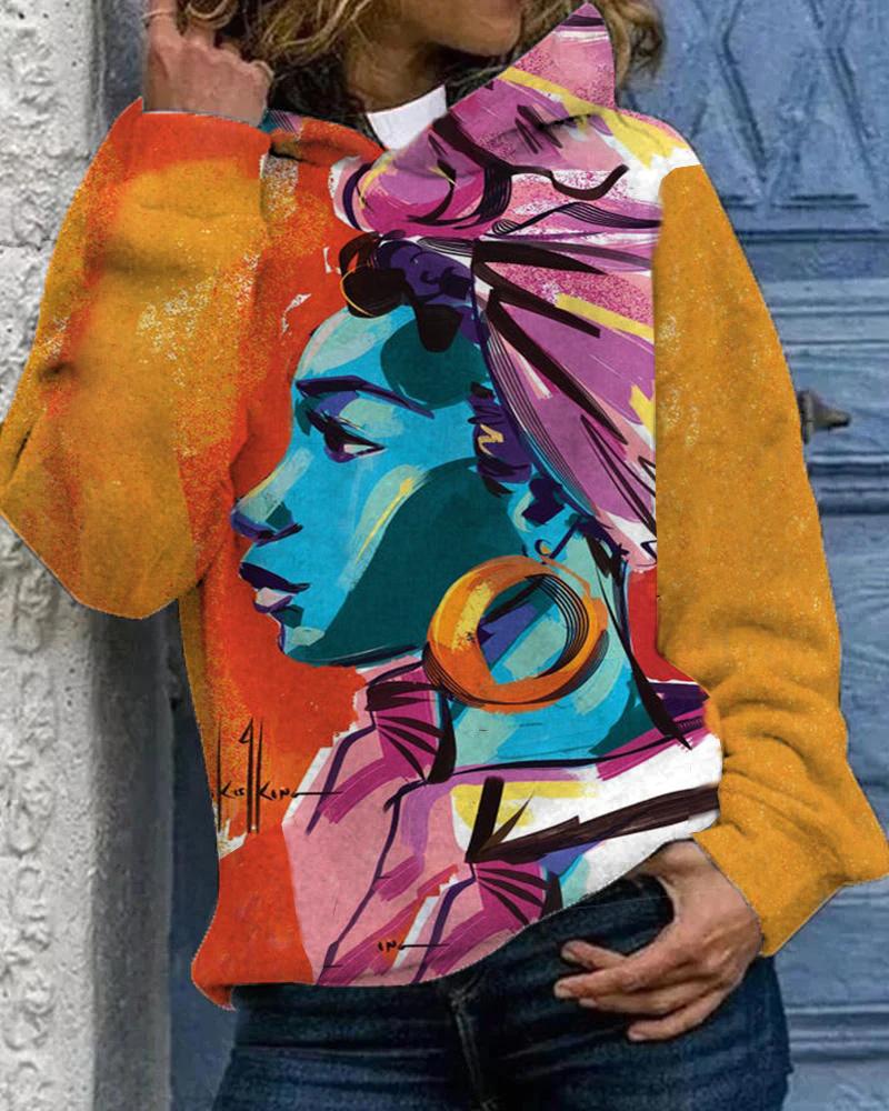 Control Art Print Long Sleeves Hoodie