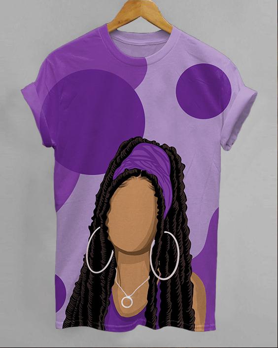 Hijab Braids Brown Girl Unisex Short Sleeve Tshirt