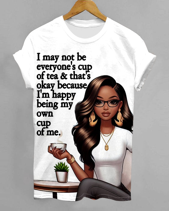 Own Cup of Me Crew Neck Short Sleeve T-shirt
