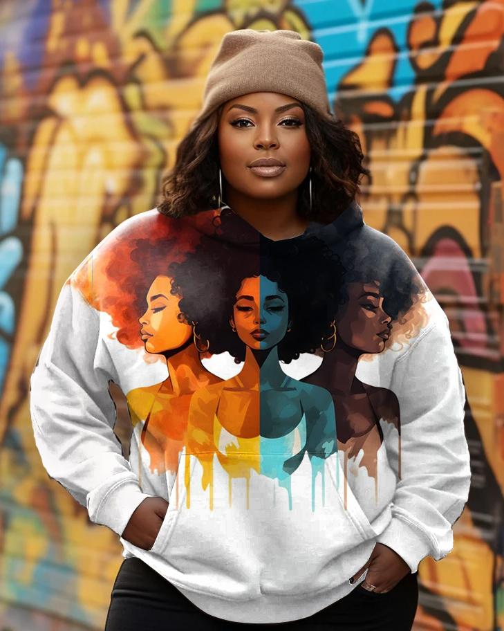 Melanin Classic Sublimation Adult Long Sleeves Hoodie