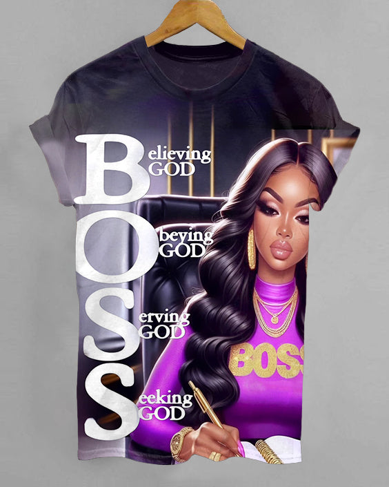 Seeking God Crew Neck Short Sleeve T-shirt