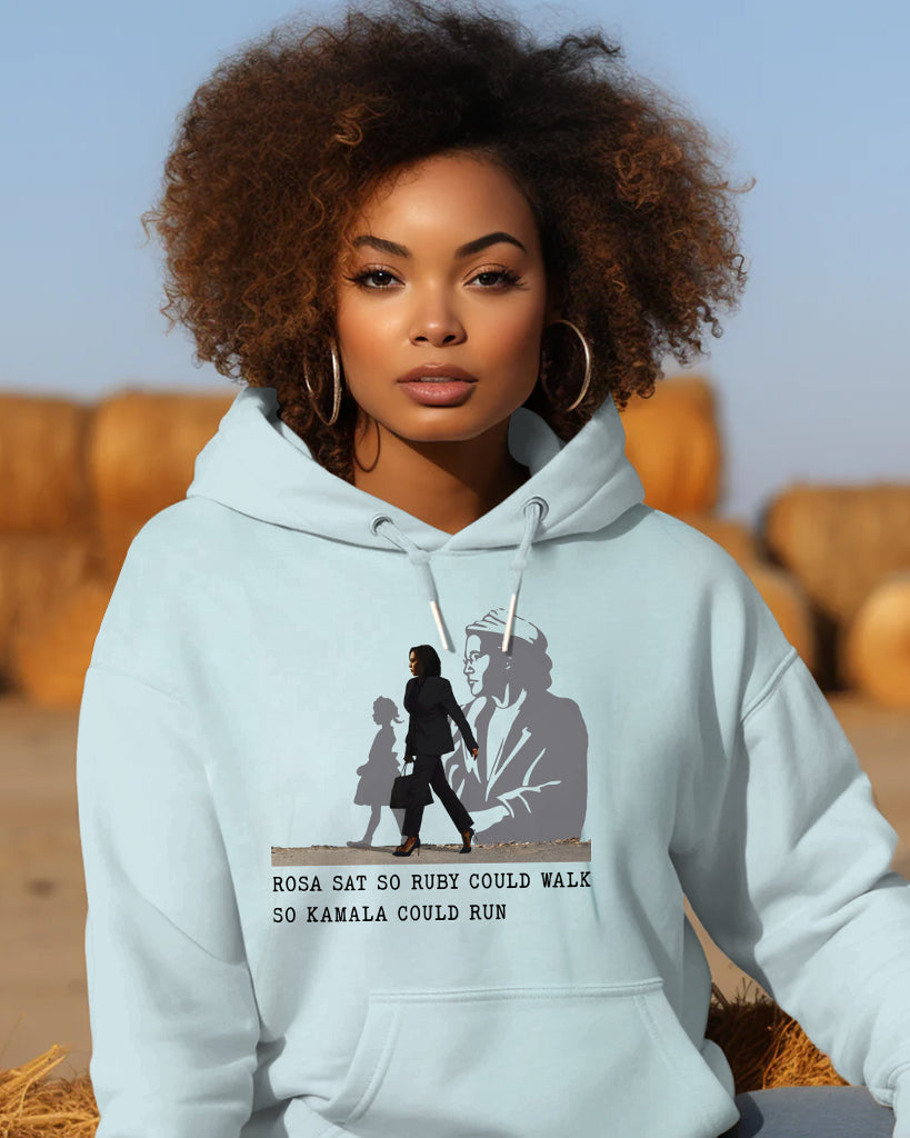 Best Rosa Sat So Ruby Could Walk Letter Print Long-sleeved Hooded Sweatshirt