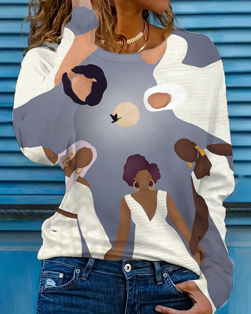 Girls Holding Hands Long Sleeve T-shirt