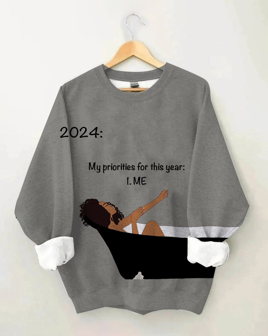 My Priorities for This Year Me Long Sleeve Sweatshirt