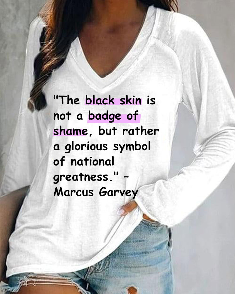 Black History Long Sleeve Crewneck Top