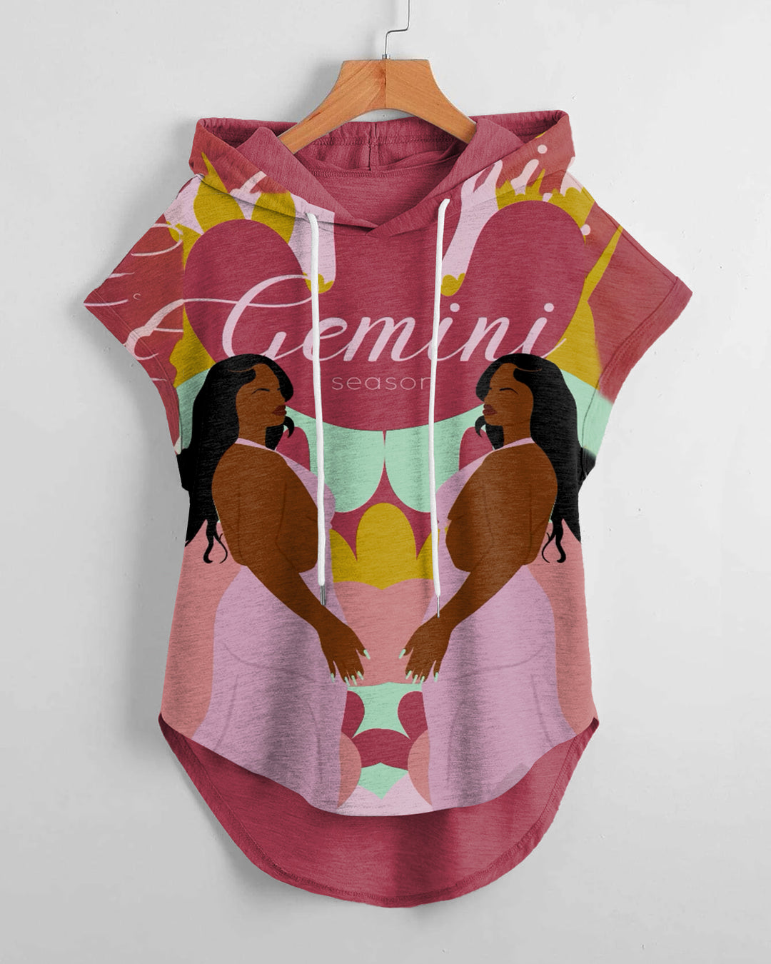 Favorite Gemini Drawstring Hooded Tee