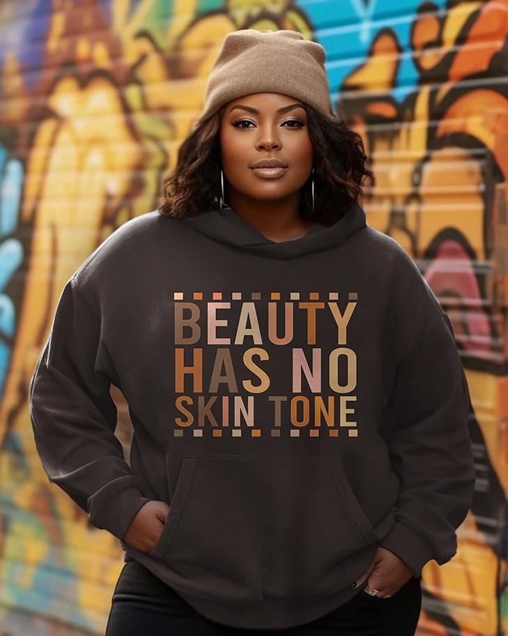 Melanin Beauty Has No Skin Town Long Sleeves Hoodie