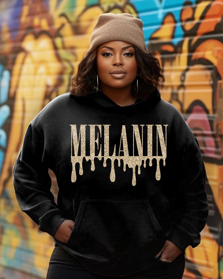 Golden Fluorescence Melanin Long Sleeves Hoodie