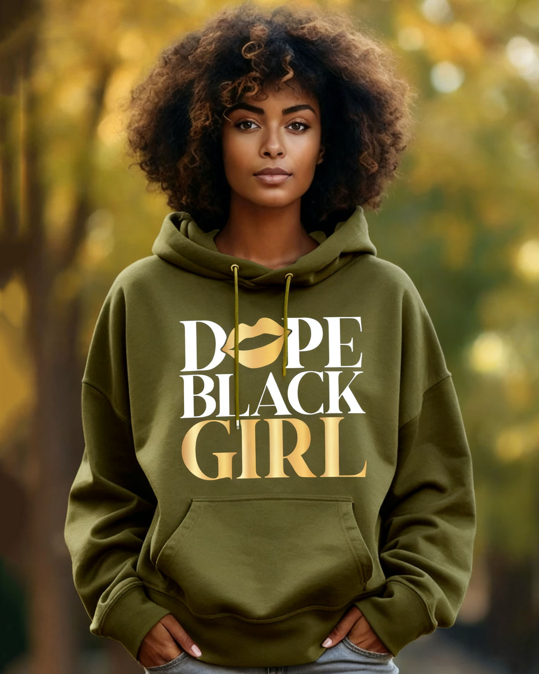 Dope Black Girl Long-sleeved Hoodies