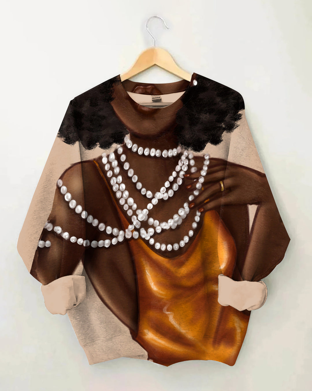 Skin Just Like Pearls Art Print Long Sleeve Sweatshirt