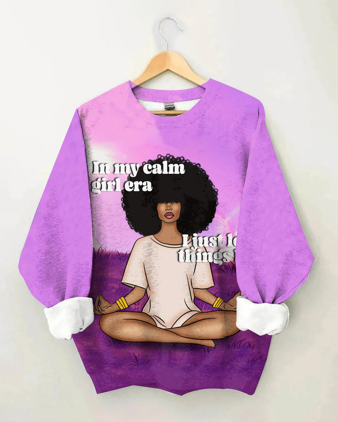 I Am Calm Girl Era Long Sleeve Sweatshirt