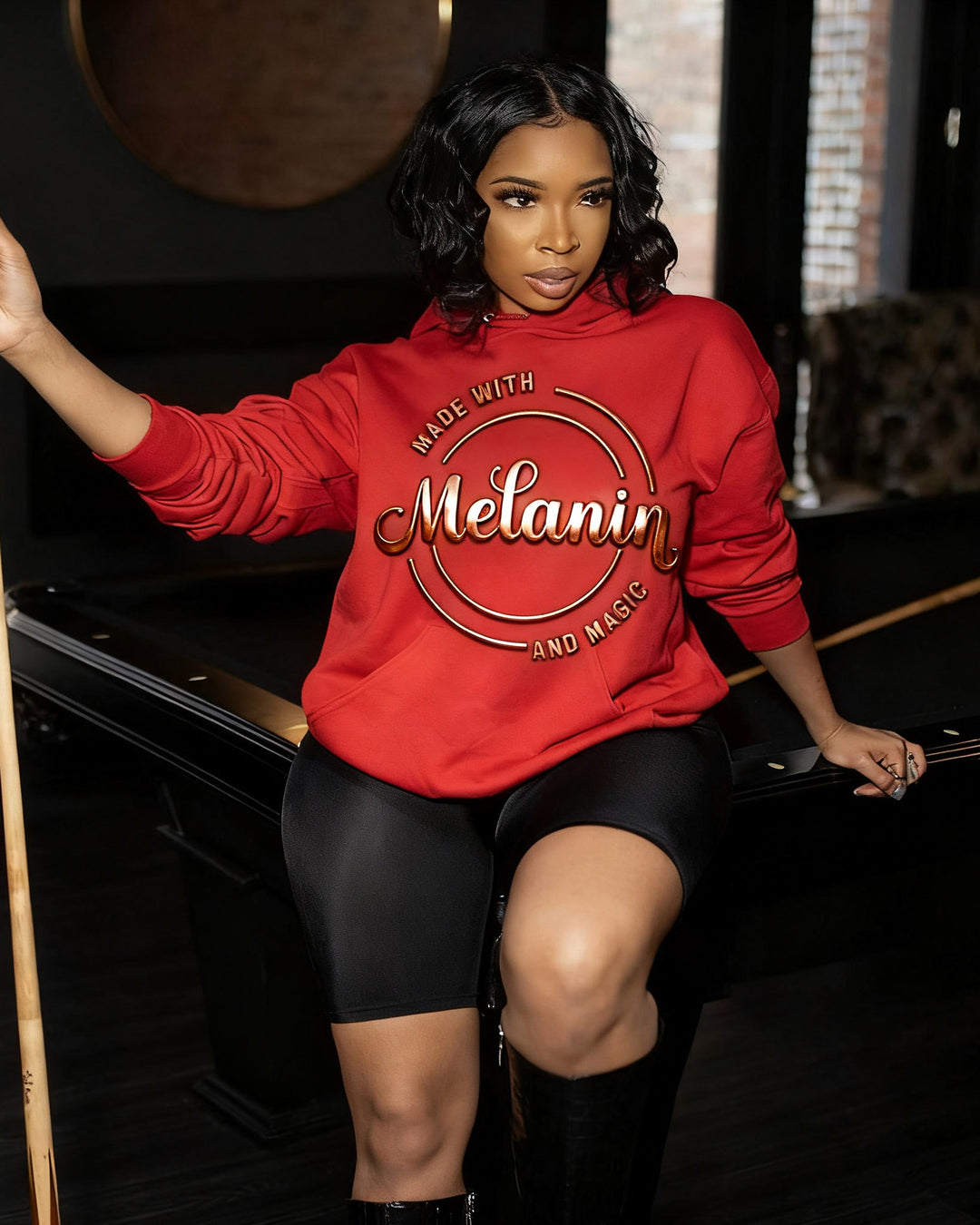 Made With Melanin And Magic Long Sleeve Hoodies