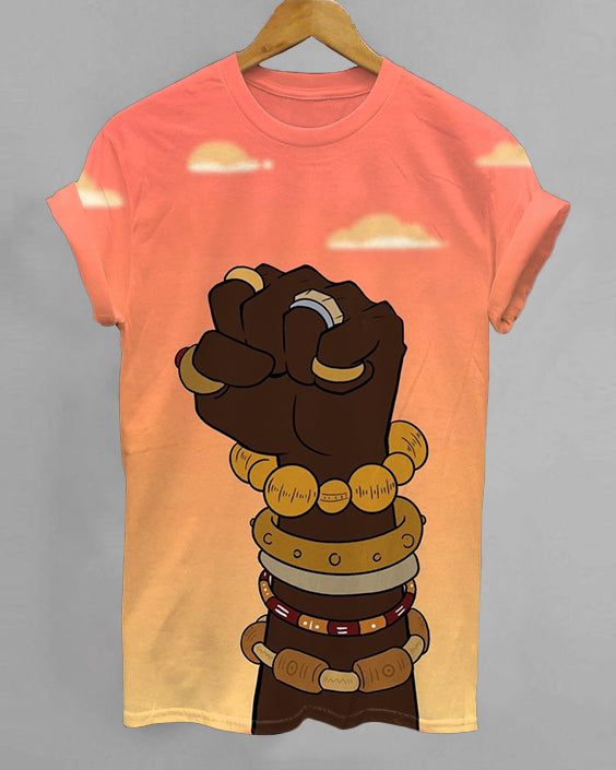 Juneteenth Let's Fight Together Crew Neck Short Sleeve Tshirt