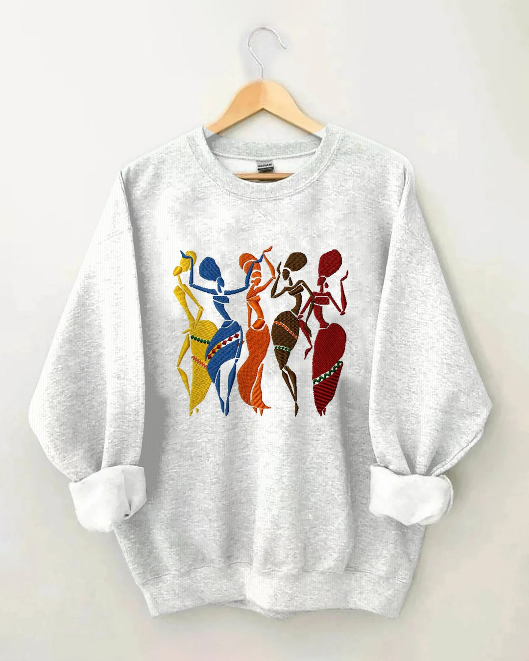 African Dancing Women Long Sleeve Sweatshirt