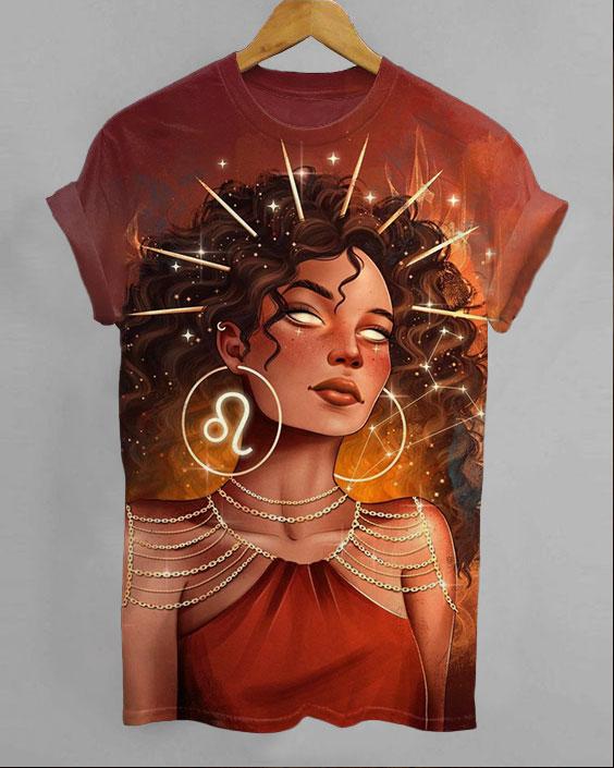Leo Constellations Unisex Short Sleeve Tshirt