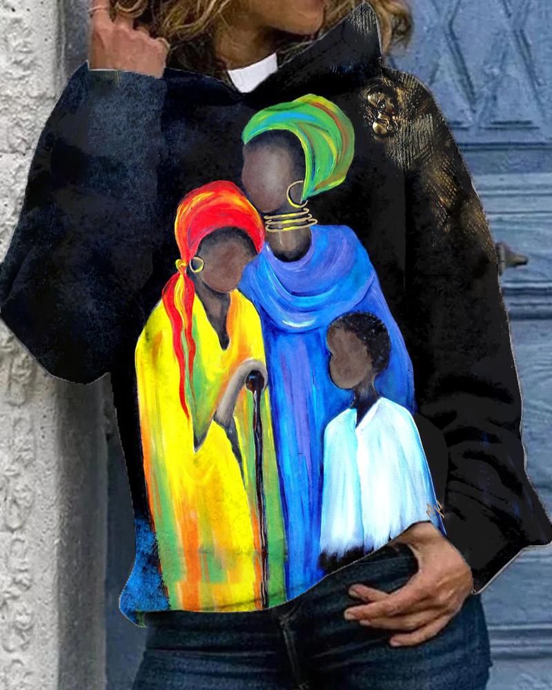 America Balck Wisdom of The Gogos Hooded Hoodie