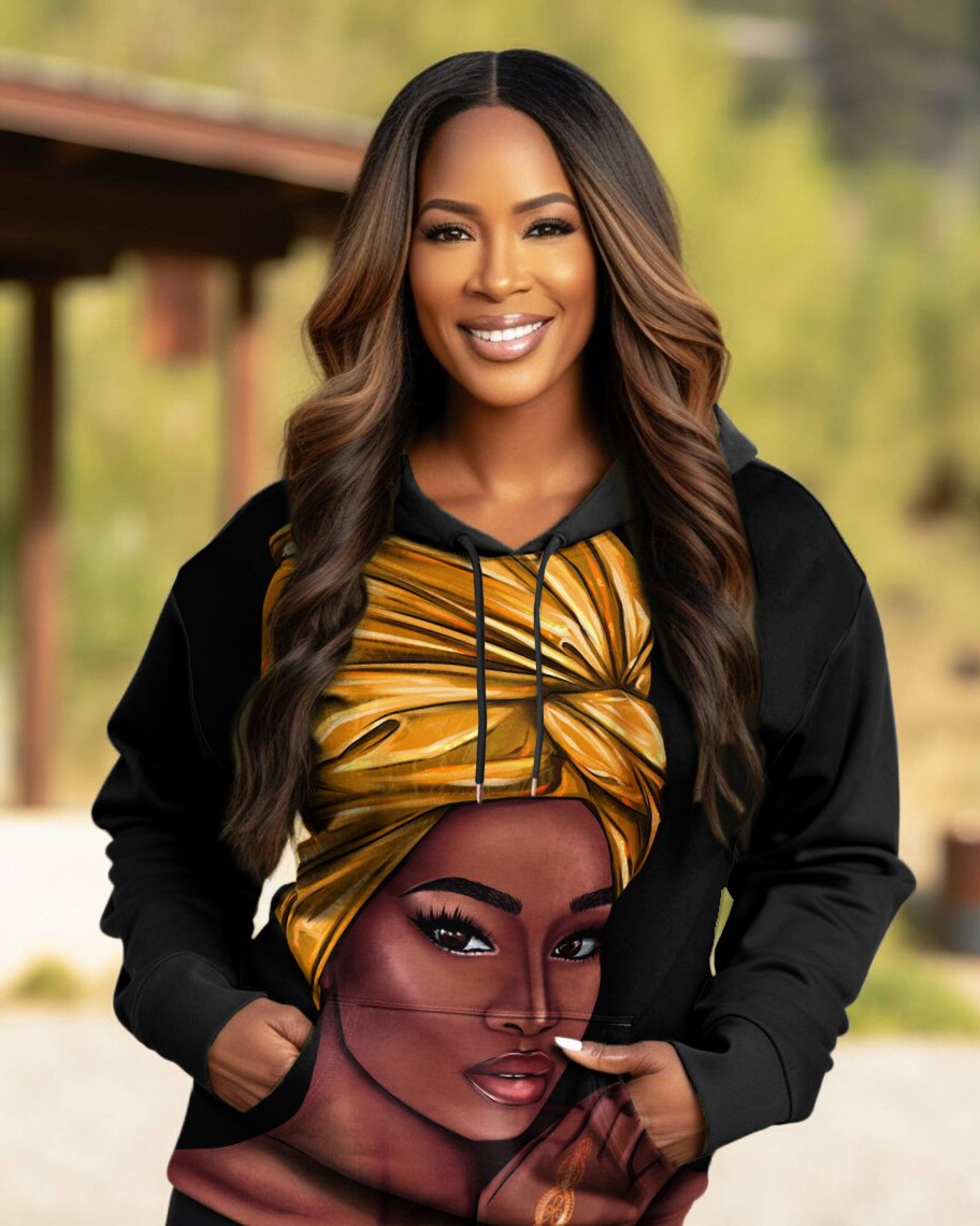Israelite Portrait Beautiful Woman Long Sleeve Hoodie