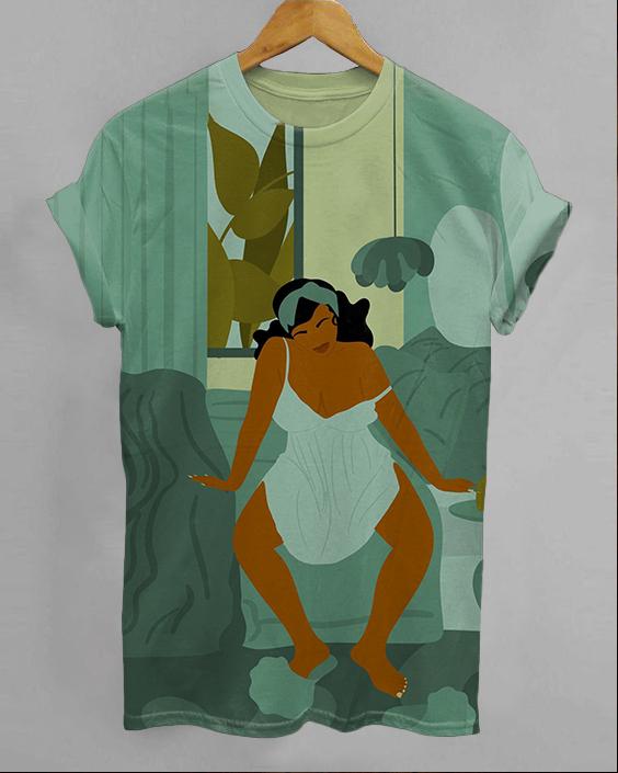 Lazy Brown Girl Unisex Short Sleeve Tshirt