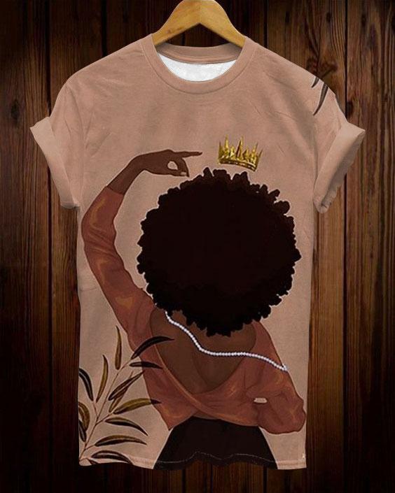 Brown Queen Unisex Short Sleeve Tshirt