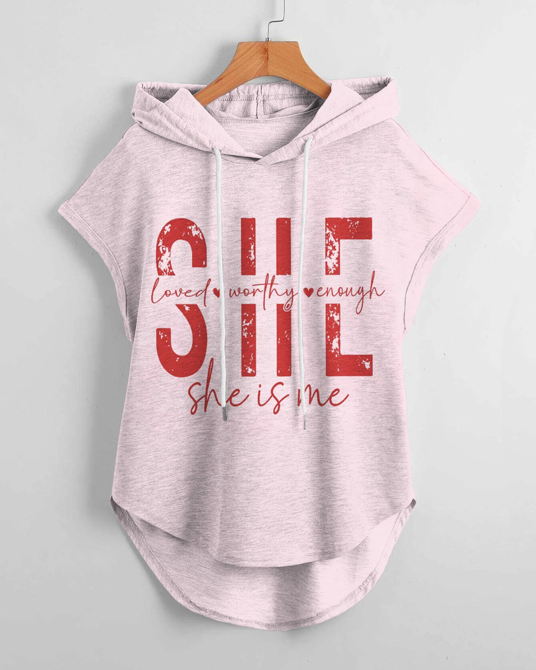 She is Me Drawstring Hooded Tee