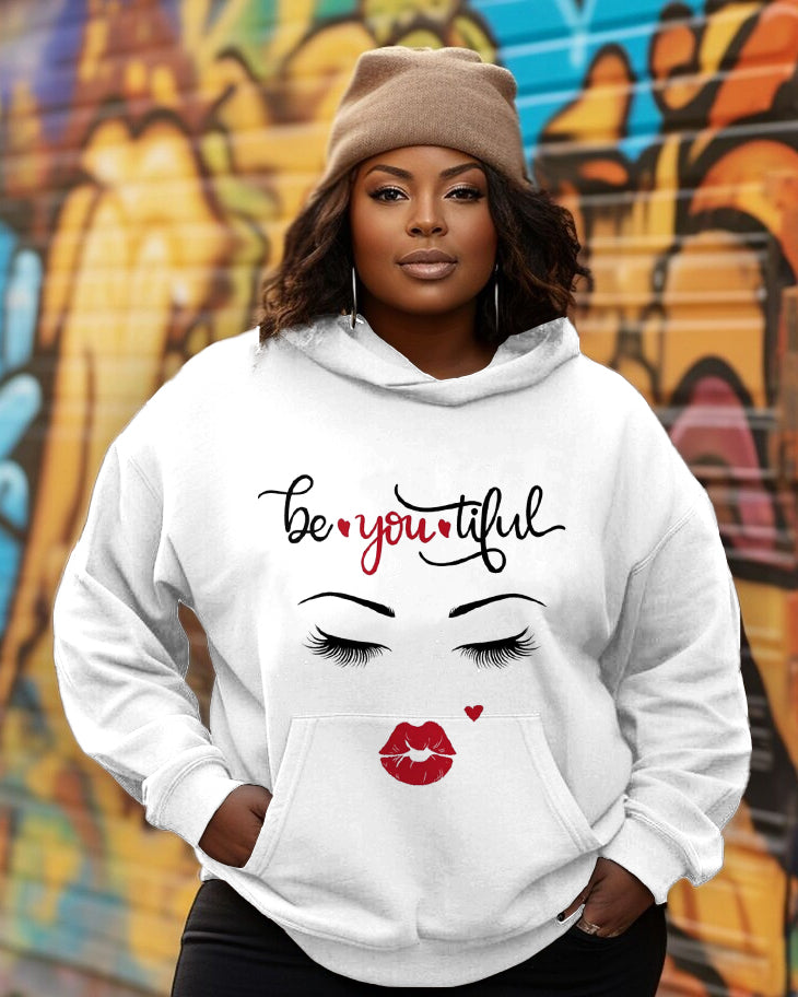 Be You-Tiful Women's Affirmation Long-sleeved Hoodie