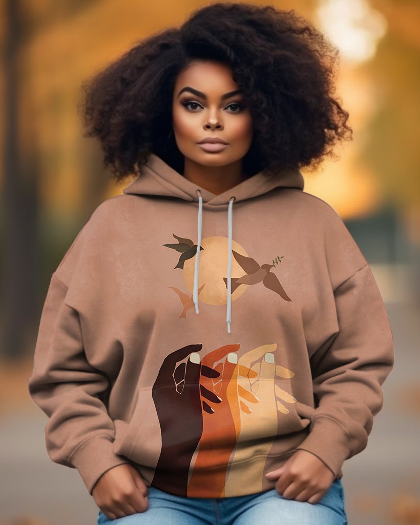 Hope and Peace Long Sleeve Hoodie