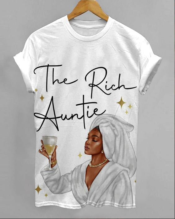 The Rich Auntie Unisex Short Sleeve Tshirt