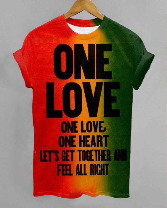 Juneteenth Gradient Letter Print Women's Round Neck T-Shirt