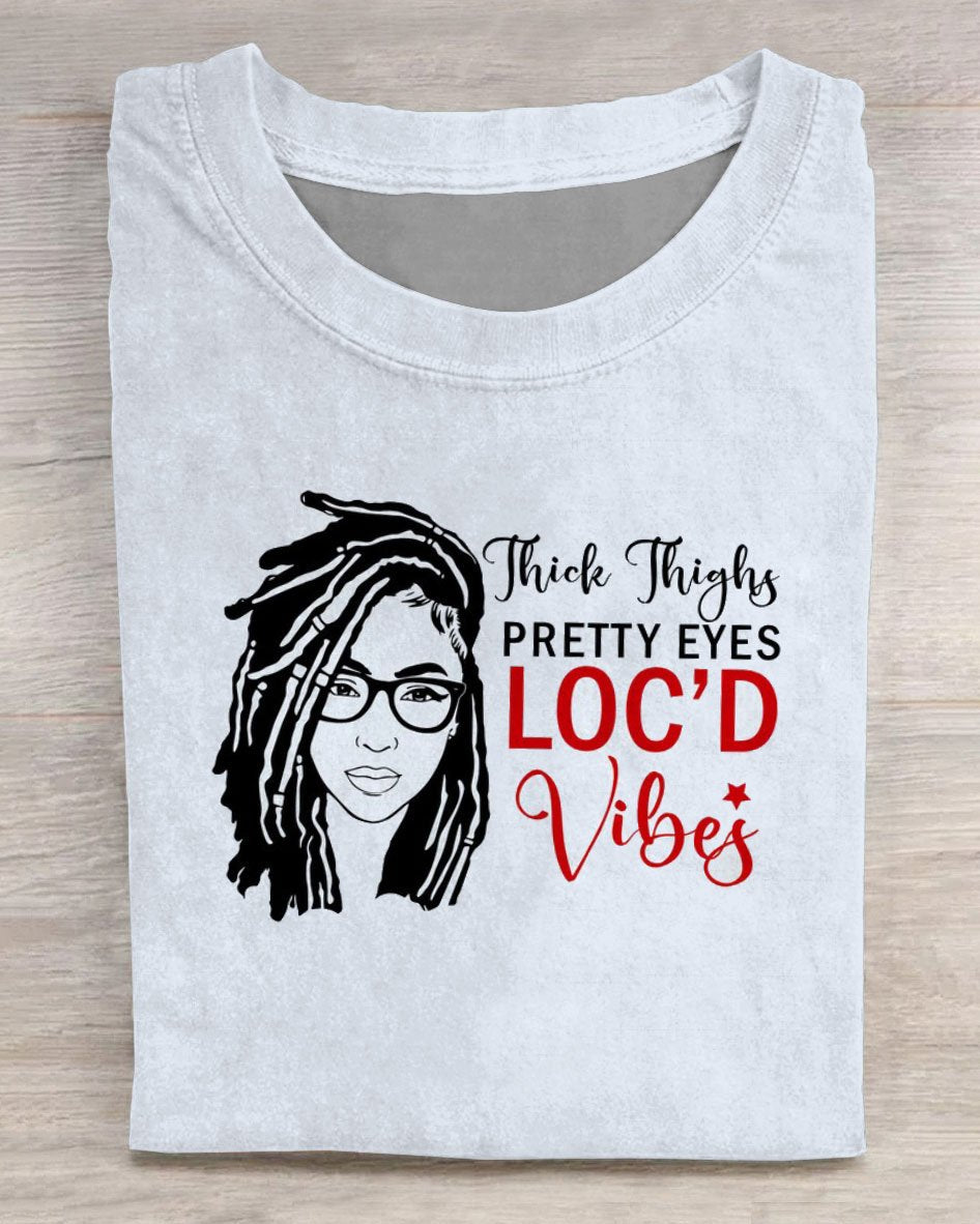 Personalized Loc'd Natural Hair Short Sleeve Tshirt