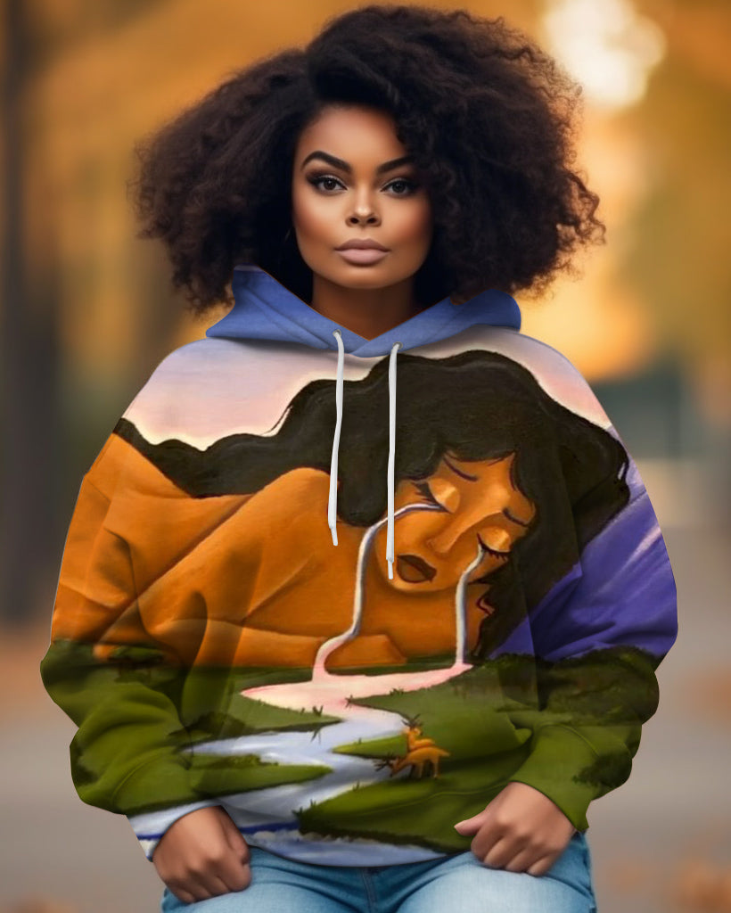 River of Tears Art Long-sleeved Hoodie