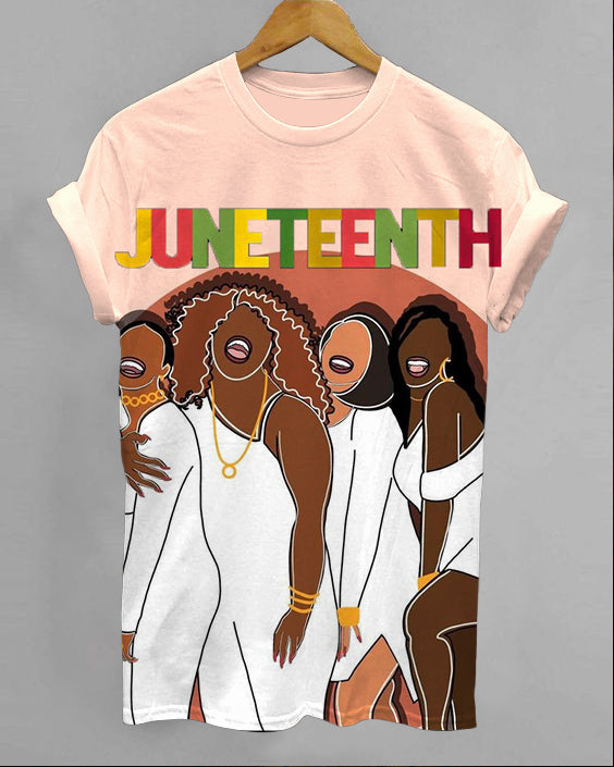 Mwlanin for Juneteenth Crew Neck Short Sleeve T-shirt