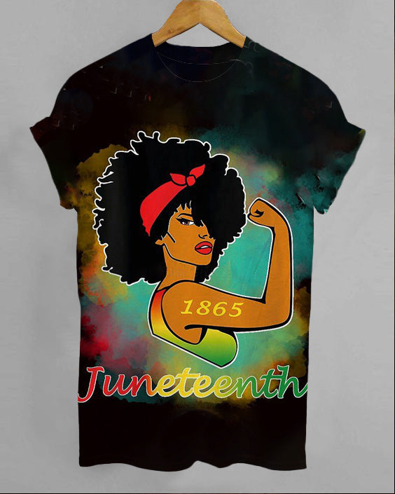 1865 Juneteenth Crew Neck Short Sleeve T-shirt