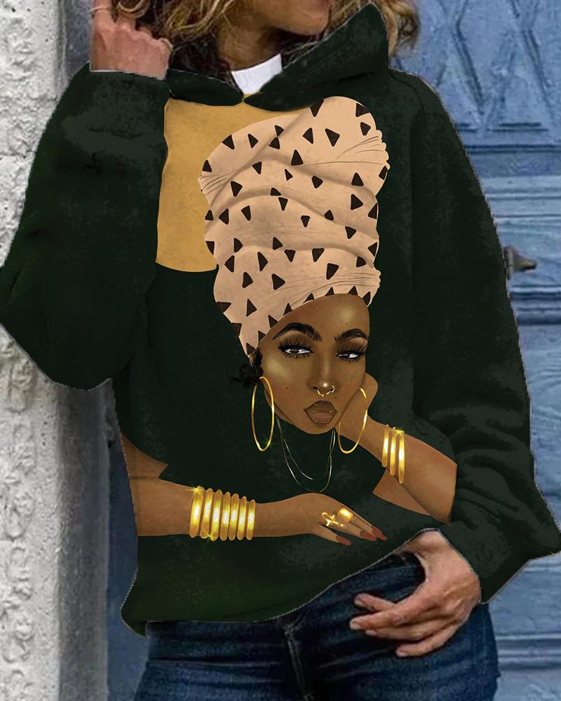 LaShonda and The Headwrap Long Sleeves Hoodie