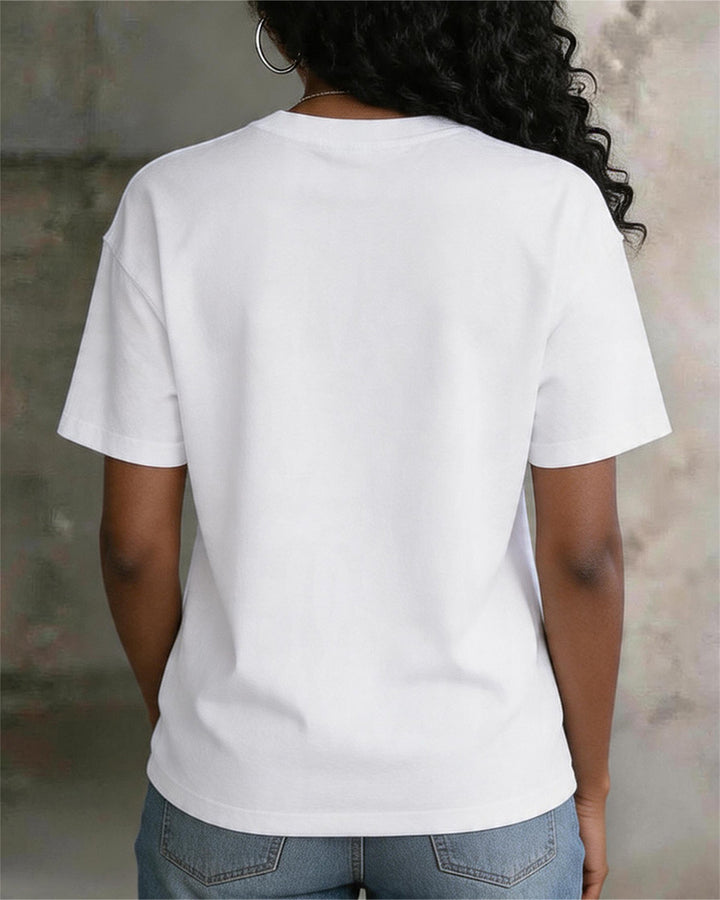 100% Cotton 250 Year US 161 Year Juneteenth Fist Chain Print Crewneck Short Sleeve T-Shirt