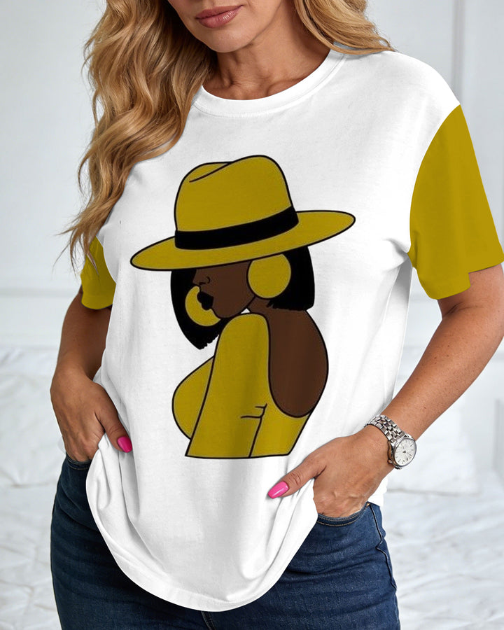 Women's Graphic Print Short-sleeve T-shirt