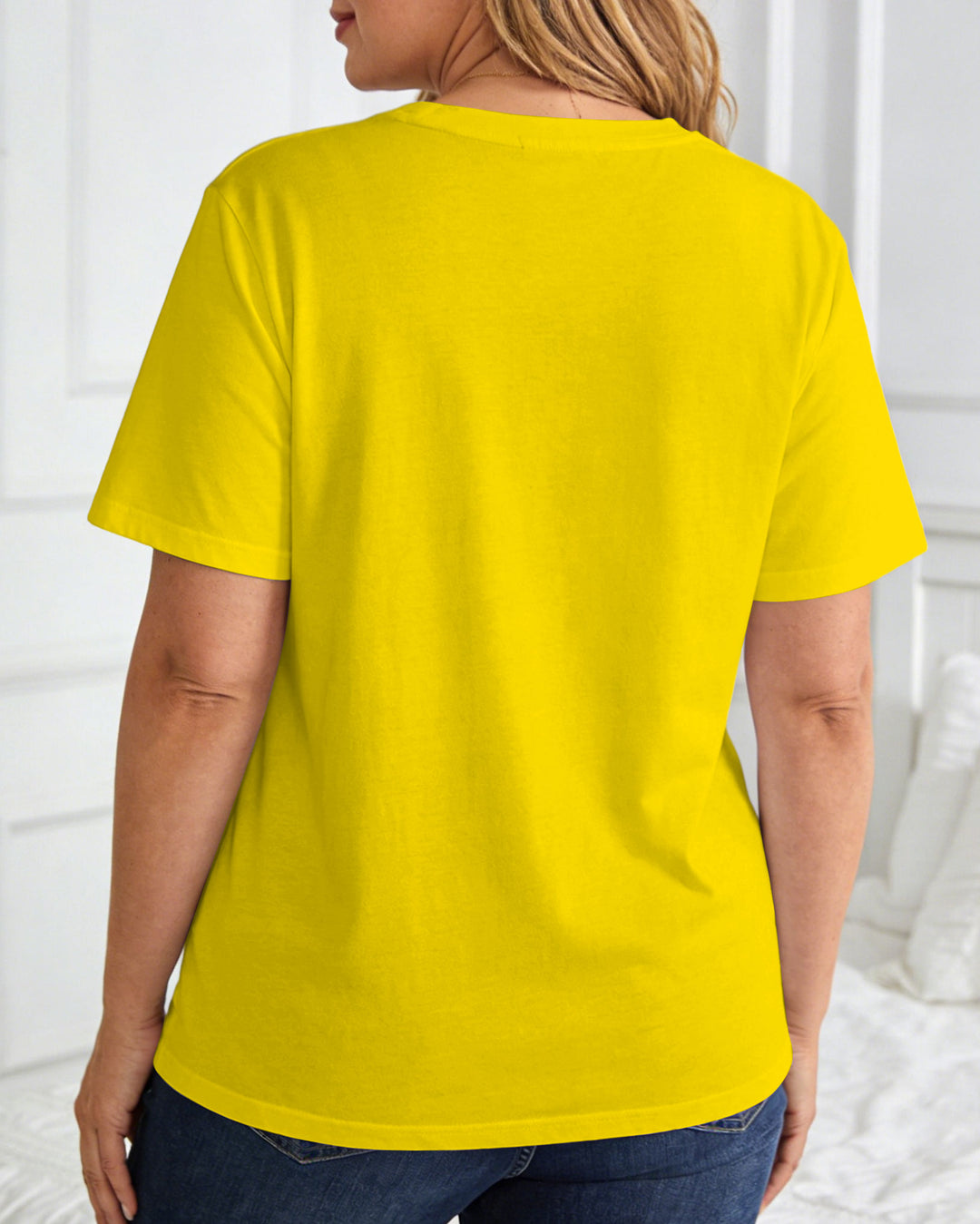 Girl With Balloon Print Short-sleeved T-shirt