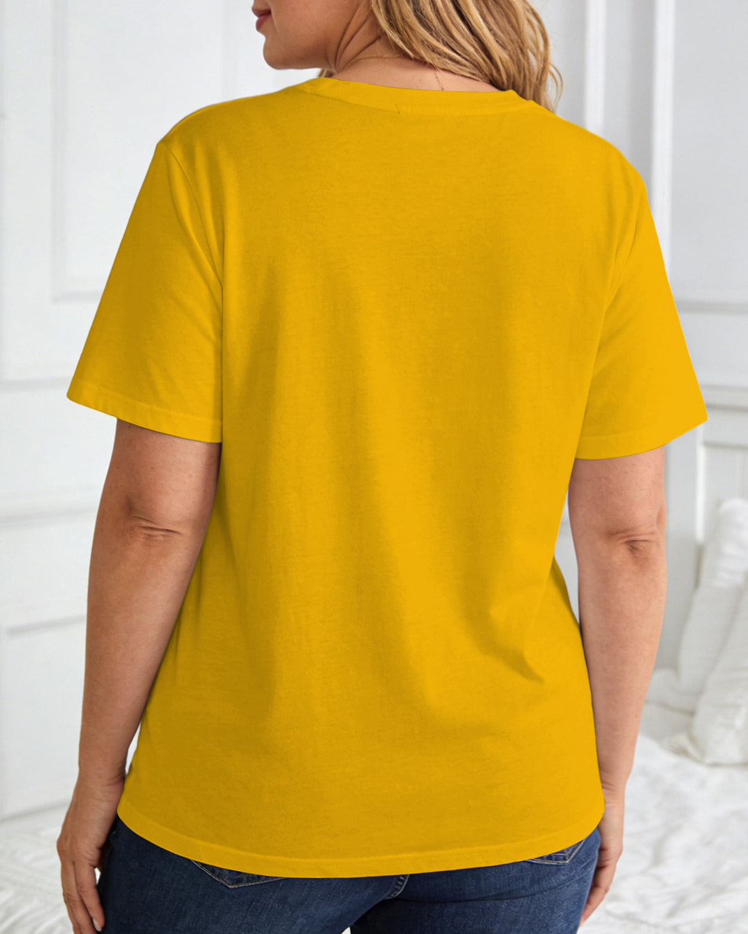 Women's Short-sleeve Printed Chest T-shirt