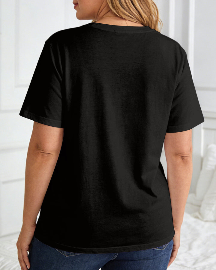 Women's Short-sleeve Printed Chest T-shirt