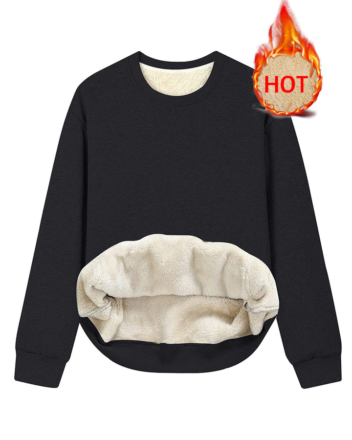 Round Neck Pullover Sweatshirt Thickened Base Sweatshirt
