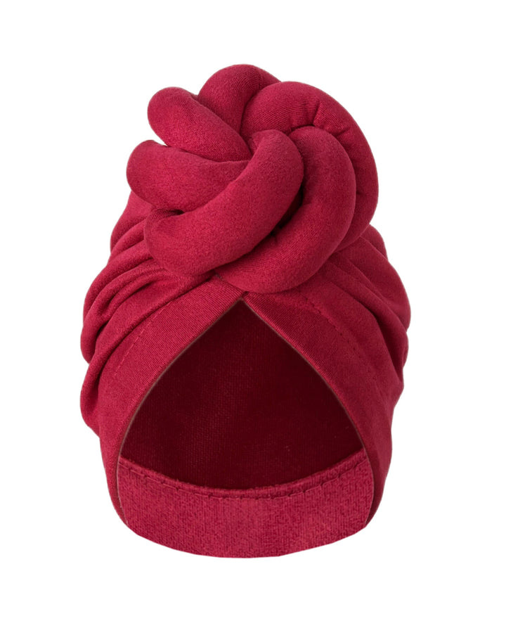 Solid Color 3D Braided Knotted Turban Hat