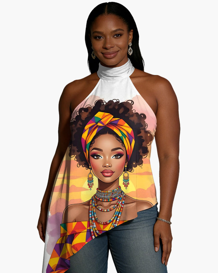 Sweet Women's Printed Hanging Top