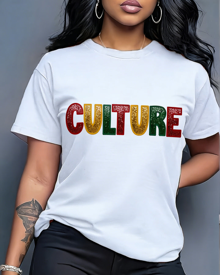 Do It For The Culture Cotton Short Sleeve Tshirt