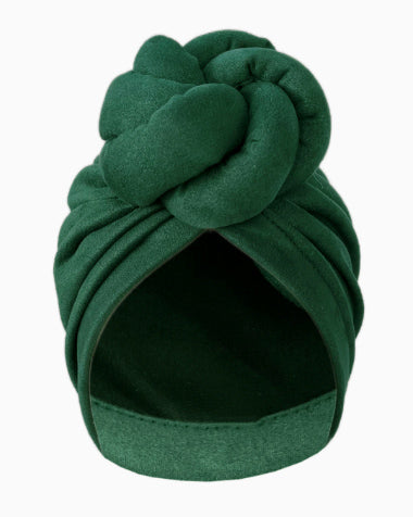 Solid Color 3D Braided Knotted Turban Hat
