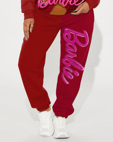 Beautiful Braids Brown Barbie Long Sleeve Sweatshirt Two Pieces Set