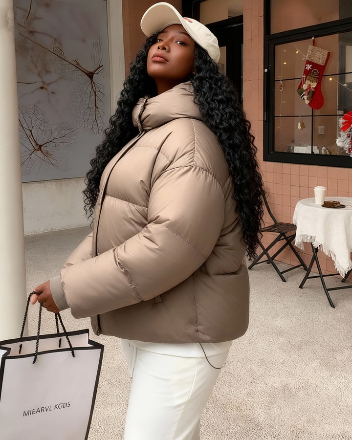 Short Thickened Fashionable Cotton Coat Korean Style Loose Design Sense Cotton Coat Casual Jacket