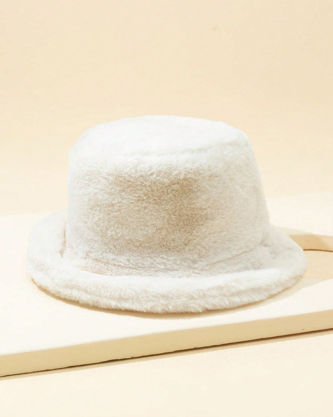 Imitation Mink Hair Fashion Warm Thickened All-match Large Brim Fleece Hat